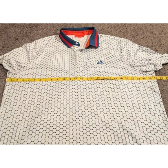 Redvanley Alpine Country Club Polo Wells Geometric Pattern Golf Polo Shirt Men's - Picture 6 of 7